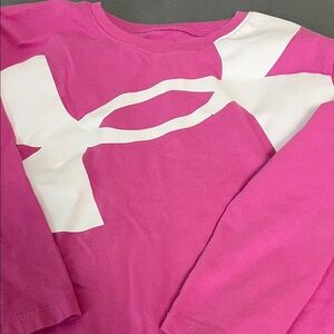 Under Armour Kids Magenta Long Sleeve Tee